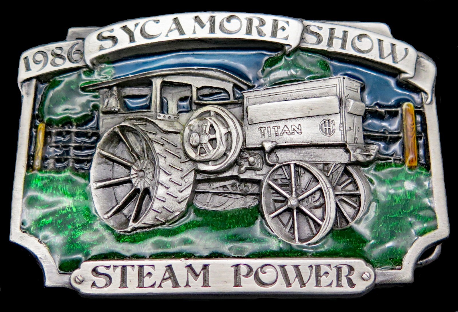 Northern Illinois Steam Power Club Sycamore Show Titan Tractor Belt Buckle