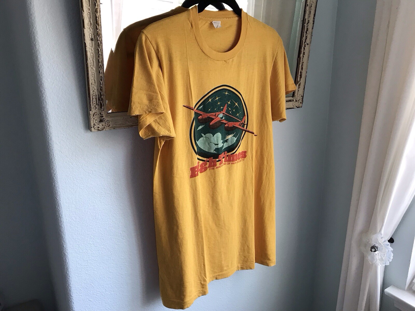 1970’S HIGH TIMES MAGAZINE T SHIRT ORIGINAL OWNER SZ, LARGE,FINE CONDITION
