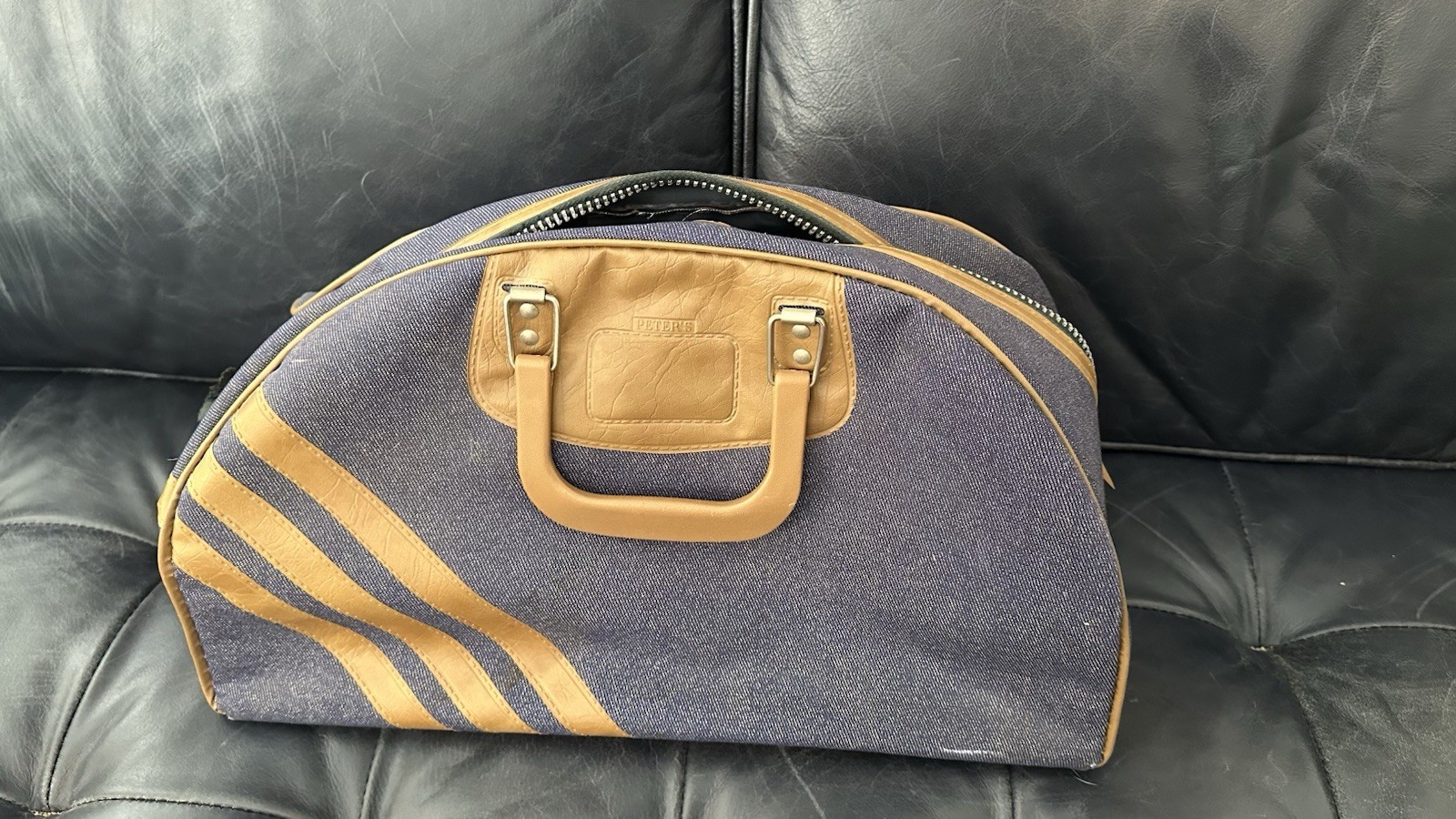 Vintage Blue Peter’s Overnight Gym Bag Preppy Old Money Bowling Rare