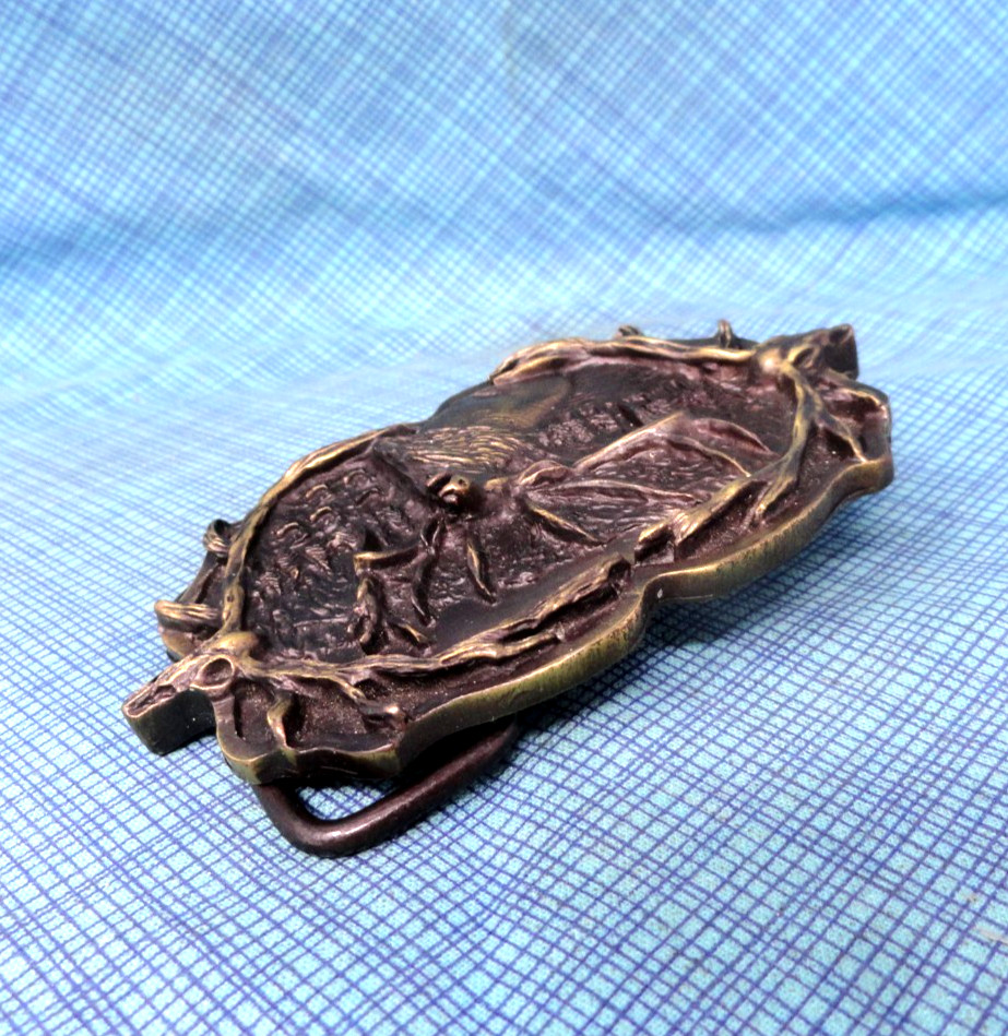 Bull Elk Belt Buckle Rustic Western Antler Skull Hunter Sportsman Cowboy .BLT285