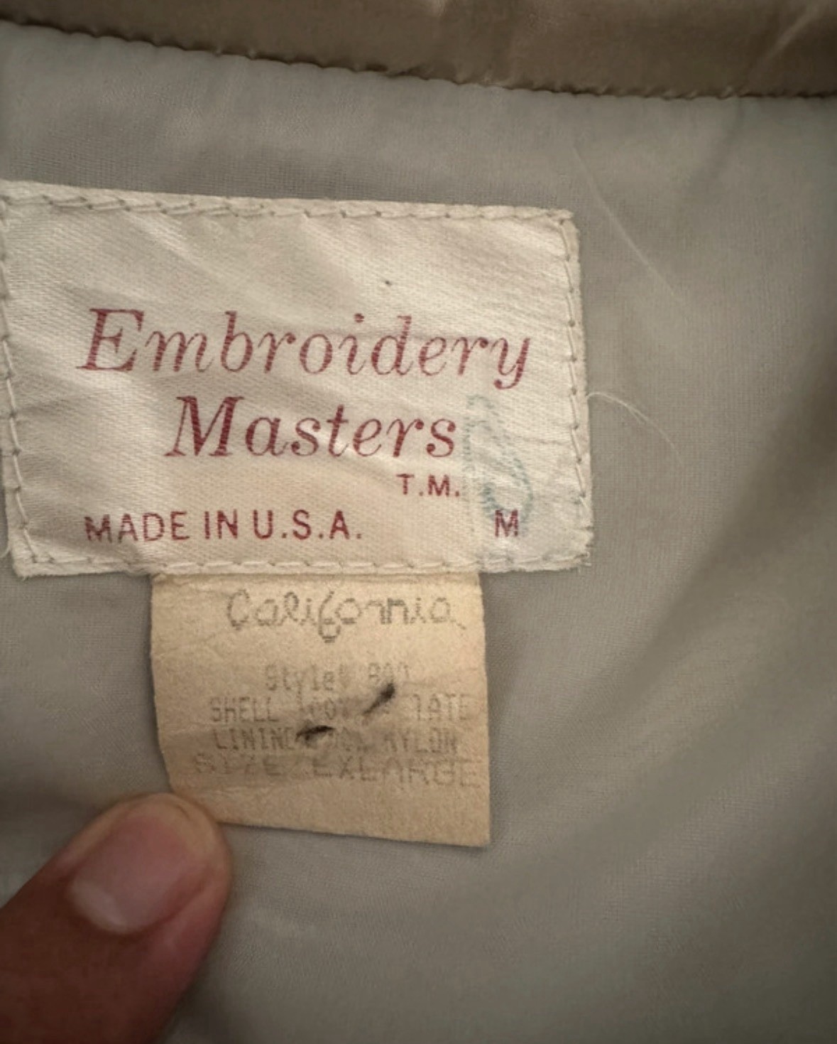 Vintage Unocal 76 Satin Racing Bomber Jacket Embroidery Masters USA Men’s XL