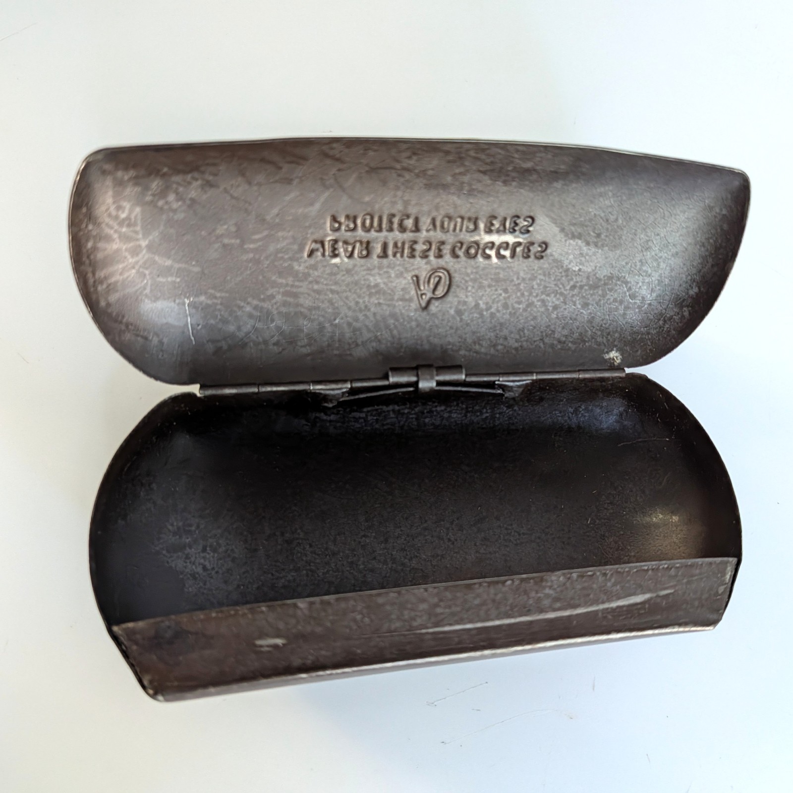 Vintage AO Safety Goggles Steampunk Industrial Bifocal Glasses Case Art Deco