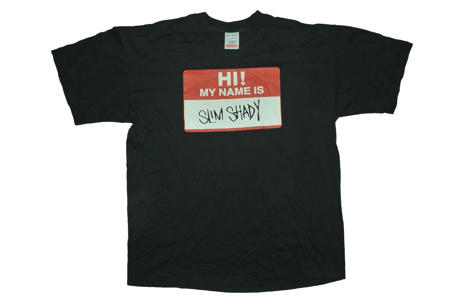 Vintage 90s Eminem – Hi My Name Is Slim Shady 1999 Promo T-Shirt
