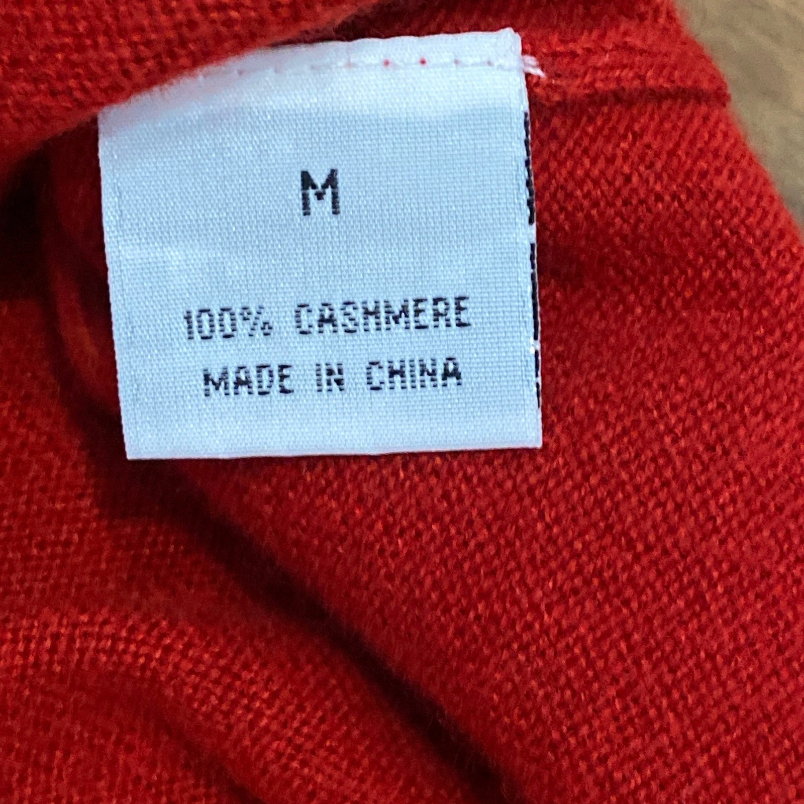 VTG Disney Jackie Brander / Fred Segal Cashmere Mickey Mouse Skull Sweater Red M
