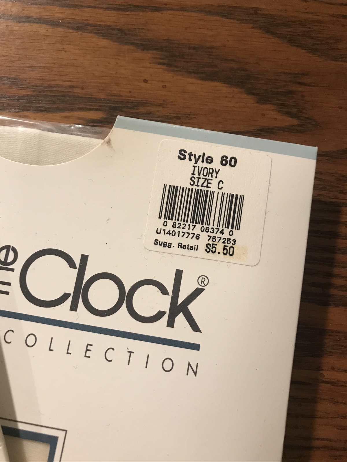 Vtg 1990s Pantyhose Round the Clock 2 pr Lot Sz C Style 60, 62 Ivory Bit O Black