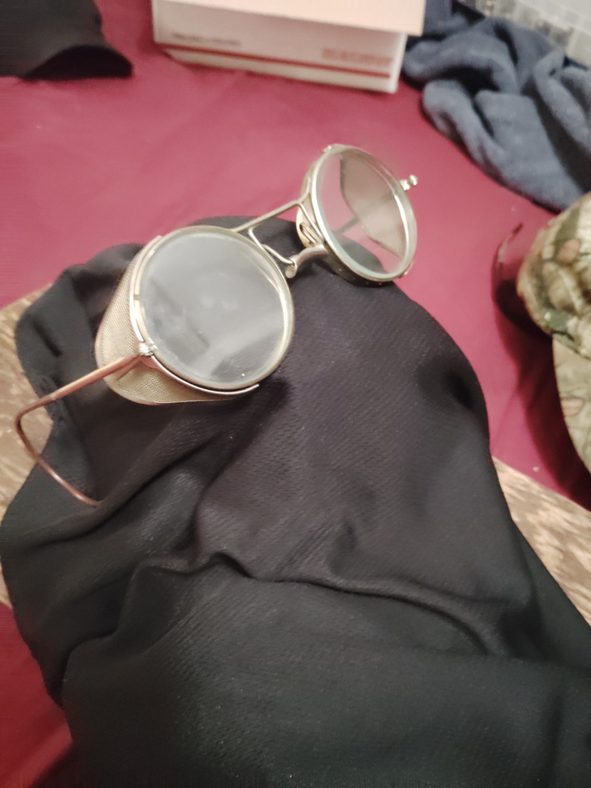 1930’s American Optical Side Shields Safety Goggles ~ OA Safety Glasses