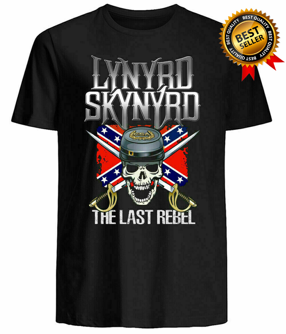 Lynyrd Skynyrd T-Shirt The Last Rebel Southern Size S-5XL USA Fanmade Rock Band