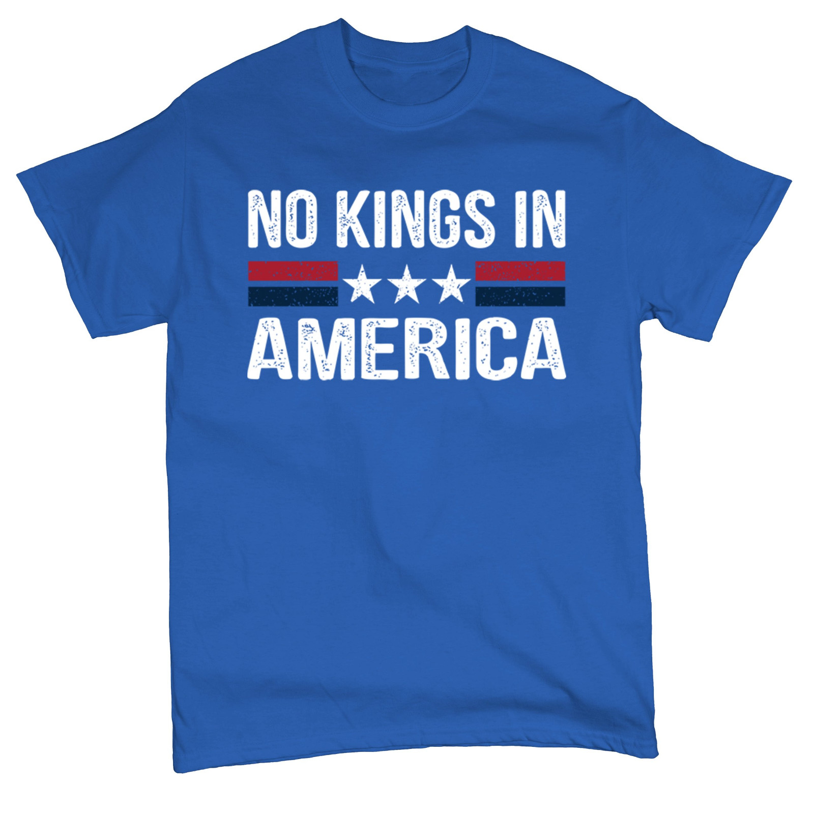 NEW No Kings In America Heavy Cotton Blue T Shirt S-5XL CM569