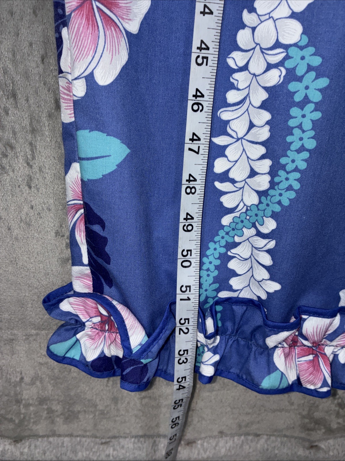 Vintage Royal Creations Hawaiian Maxi Dress Floral Resort Vacation USA Womens Lg