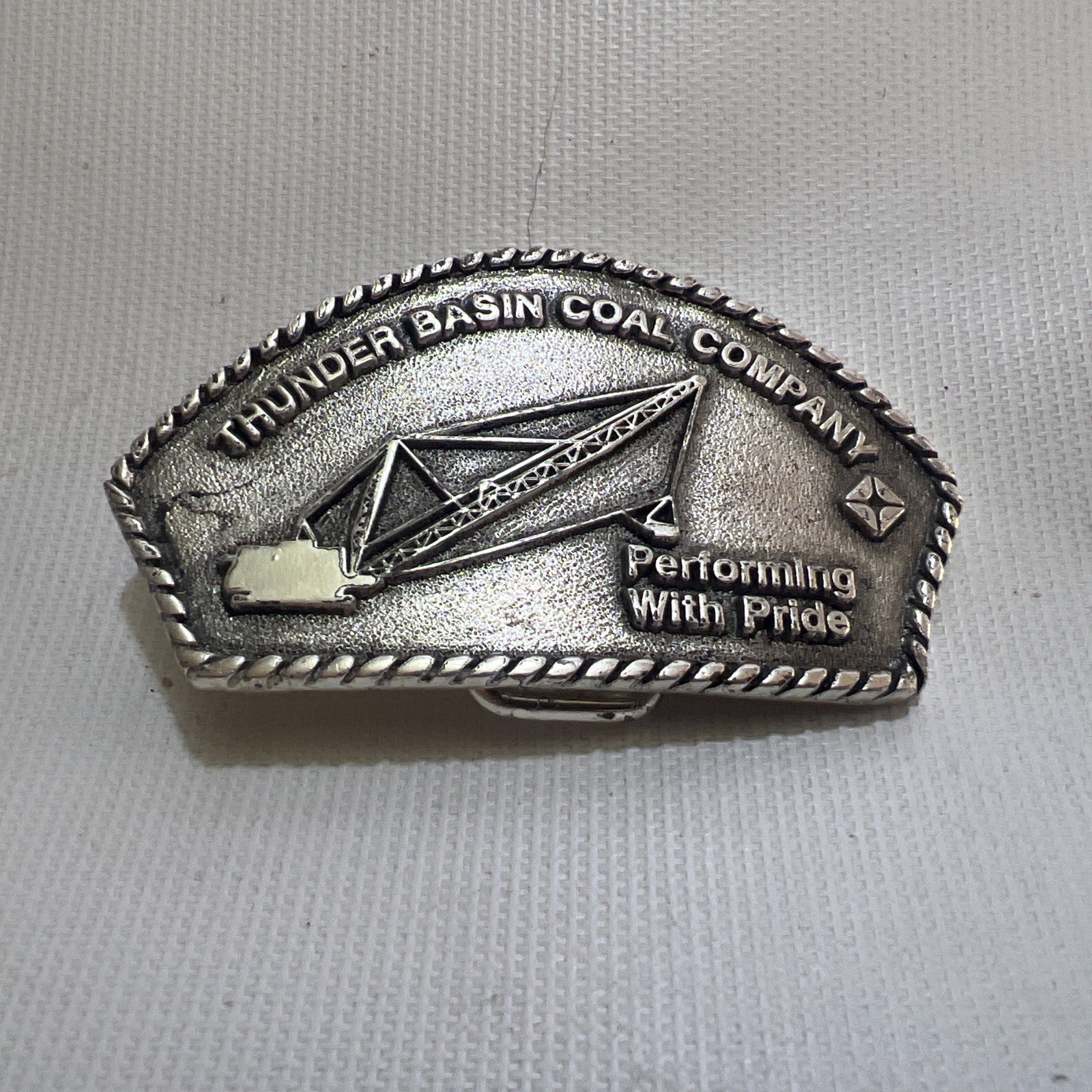 Belt Buckle Thunder Basin Coal Company Performing With Pride Gillette Wyoming