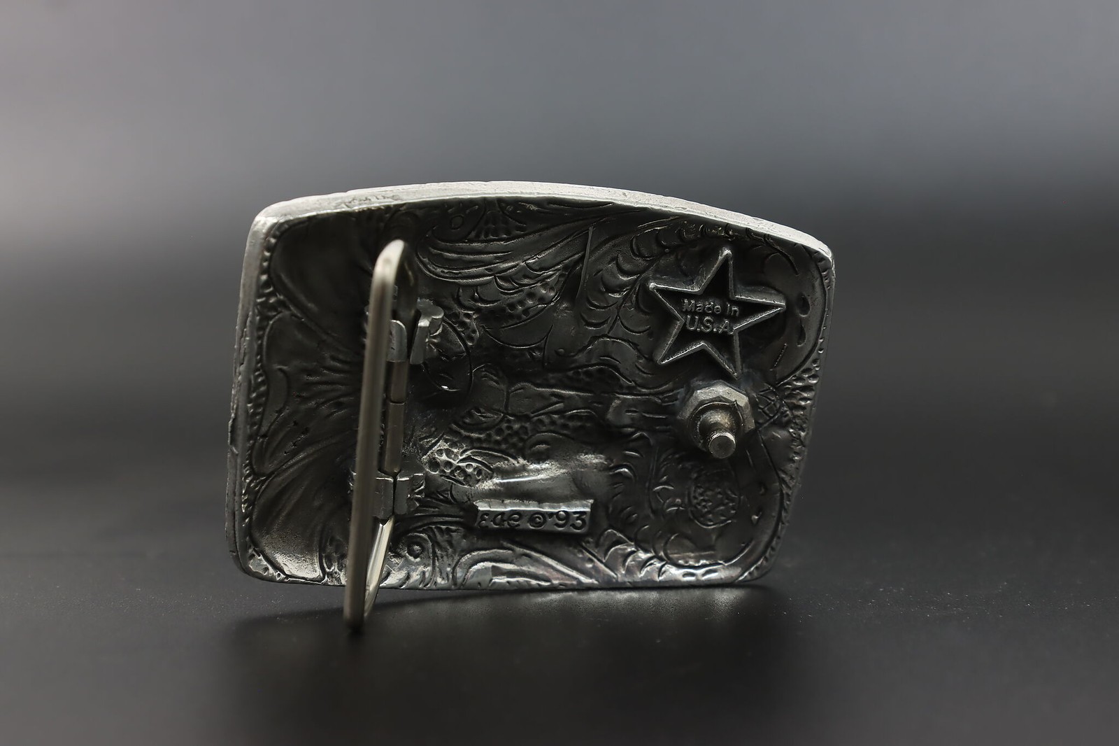 Wild Mustangs Vintage Pewter Belt Buckle EGE #56567