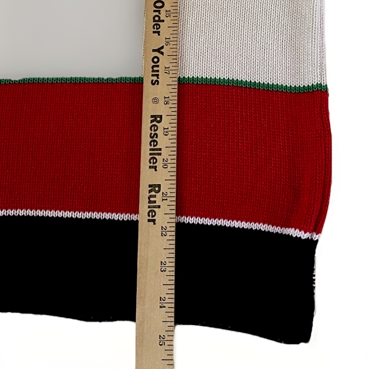 Vintage Y2K 90s La Mode Womans Knit Sweater Multicolor Stripe Size Med USA Made