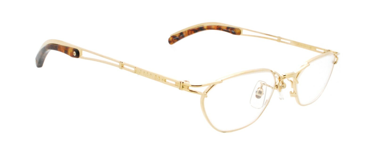 New Authentic renoma T21-9501 COL 1A Japan 90s Vintage Gold Eyeglasses Frames