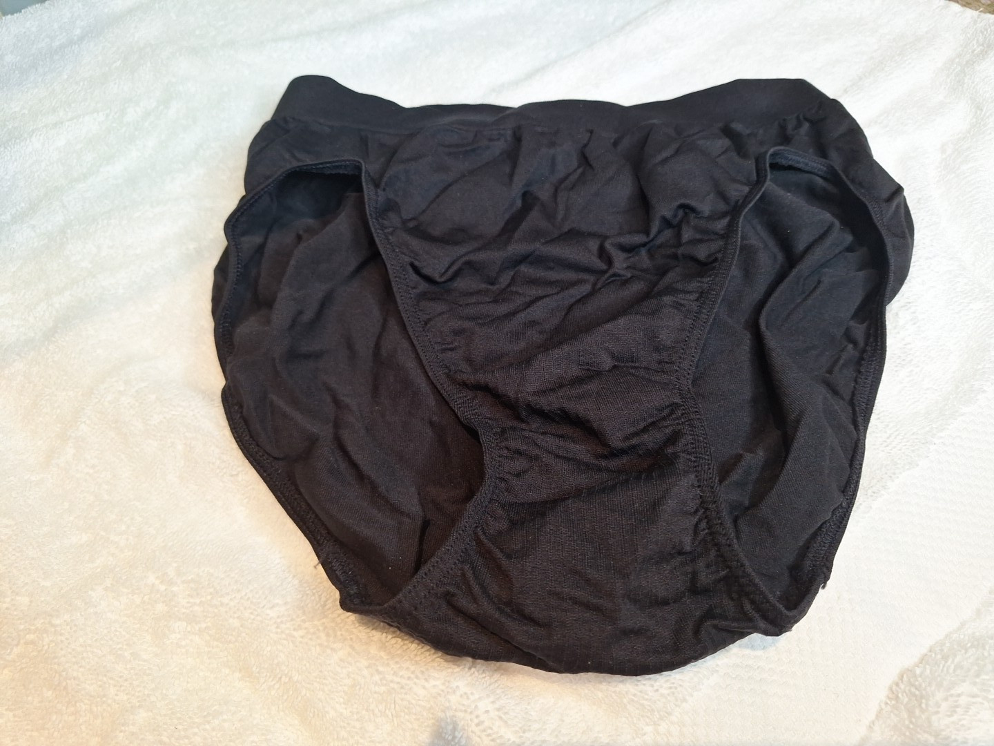 NWT Vintage Barely There French Cut Panty/Shaper BLACK 6/7