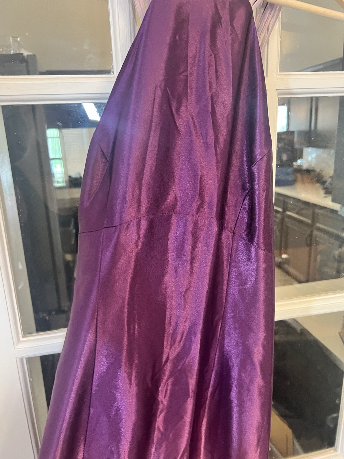 Vintage Nadine Purple Ombré Whimsygoth Y2K Fairy Formal Maxi Dress Medium Aa