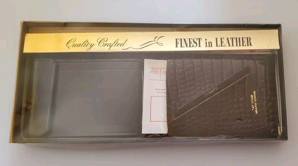 Vintage NOS Genuine Top Grain Cowhide Leather Wallet
