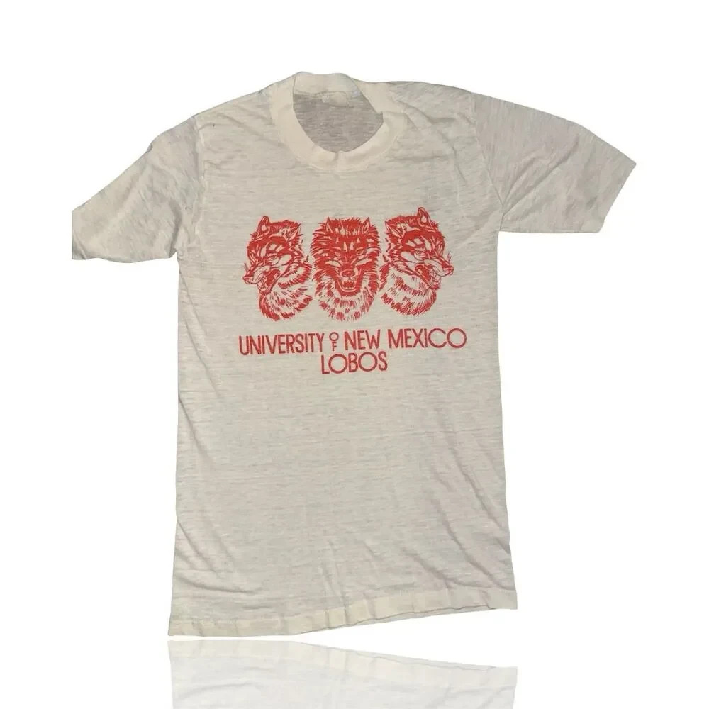 Vintage UNM Lobos 80’s Men’s NCAA T-Shirt