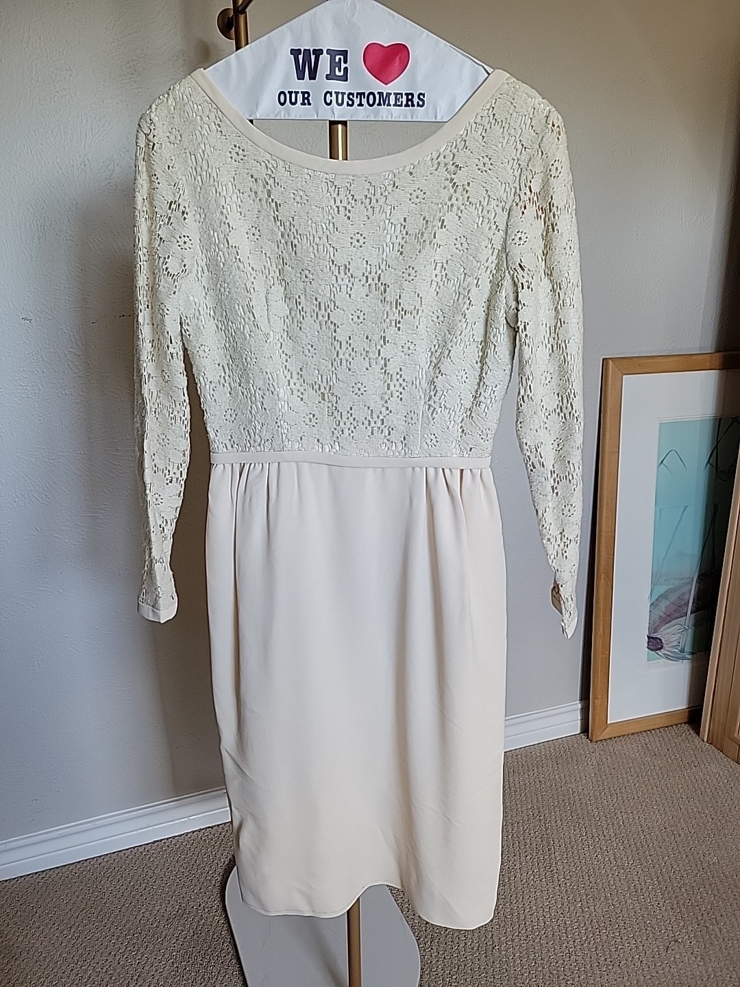 Vintage 50s Or 60s Wedding Formal Dress Size XS