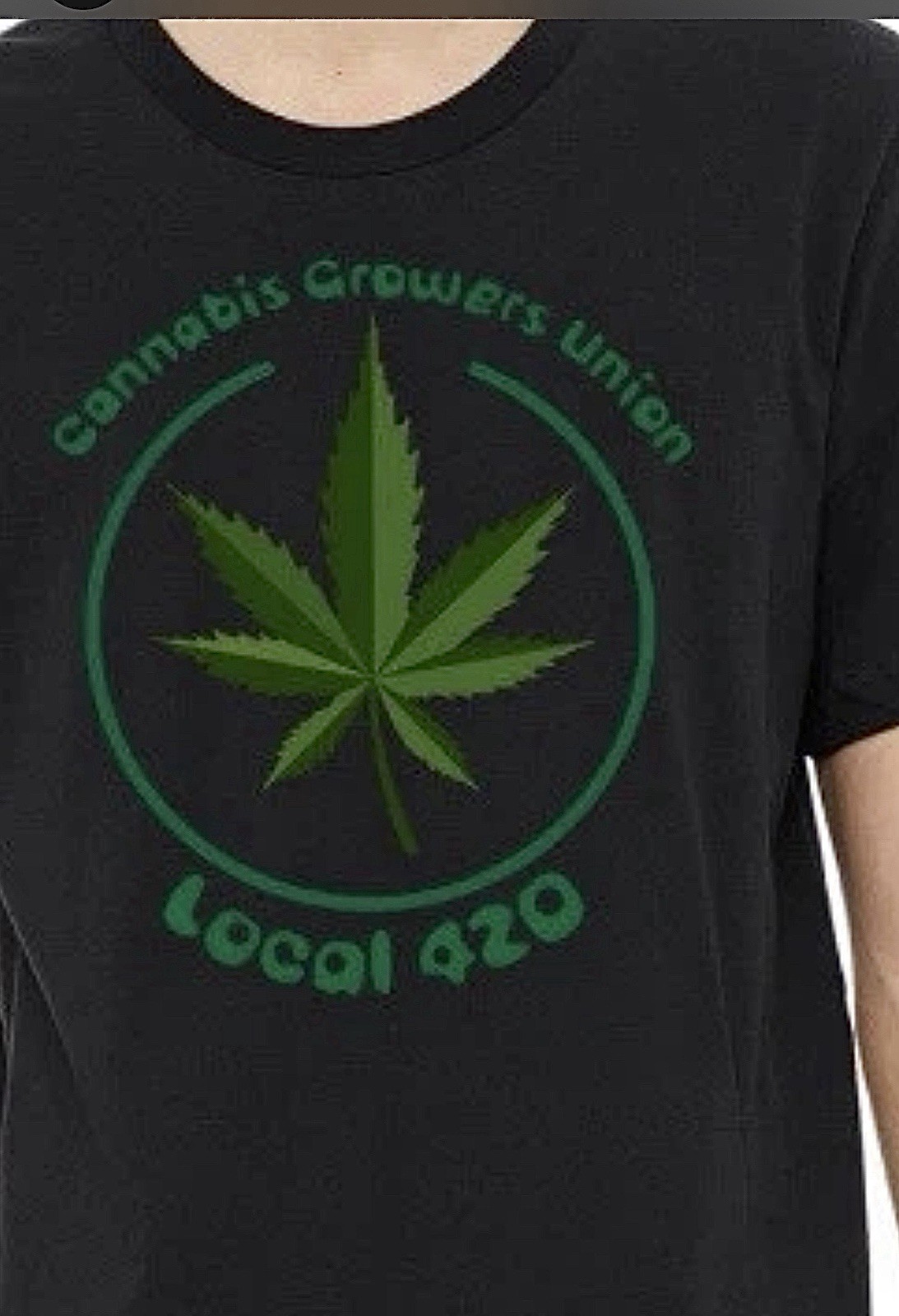 Black High Times Cannabis Growers Union T-Shirt – Size Medium