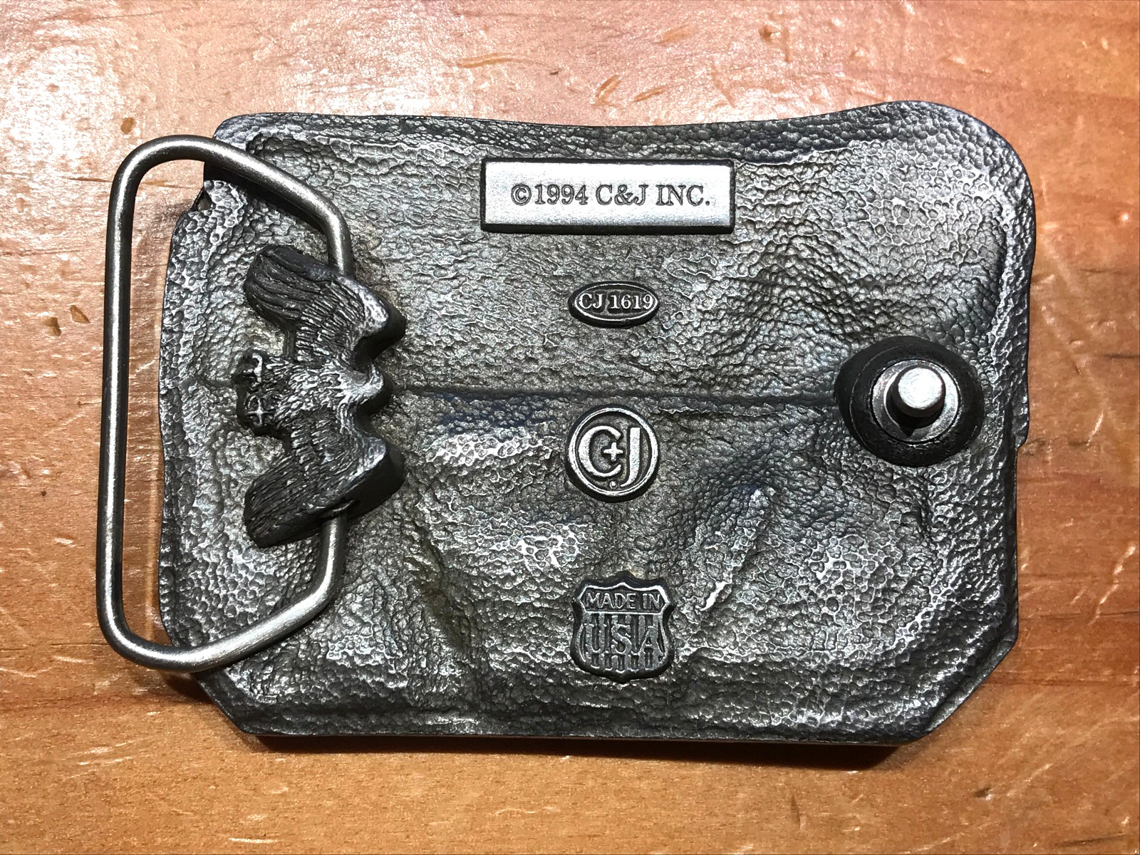 VINTAGE 1994 C&L INC. SHEET METAL WORKER HVAC DUCTWORK BELT BUCKLE