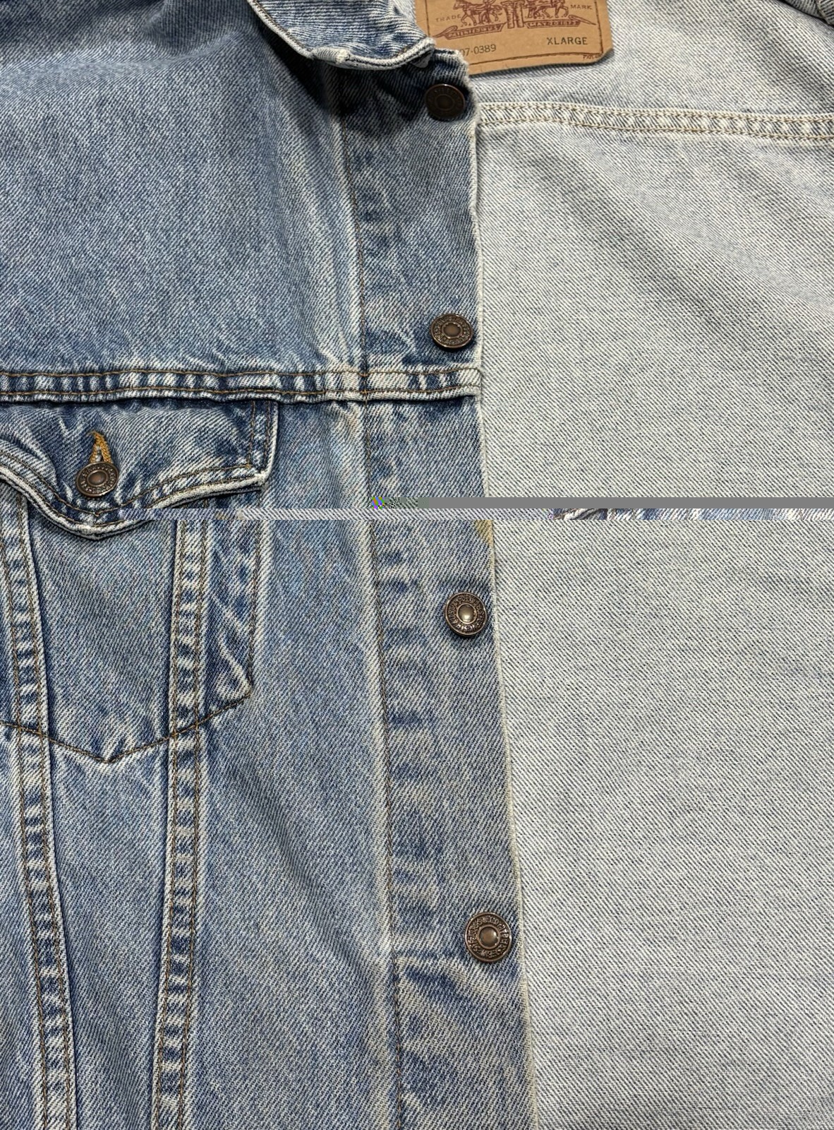 80’s Levi’s Vintage Type III Denim Jacket Light Blue Made in USA