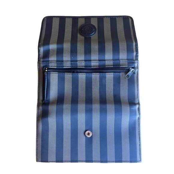Vintage Wear Collection Striped Checkbook wallet