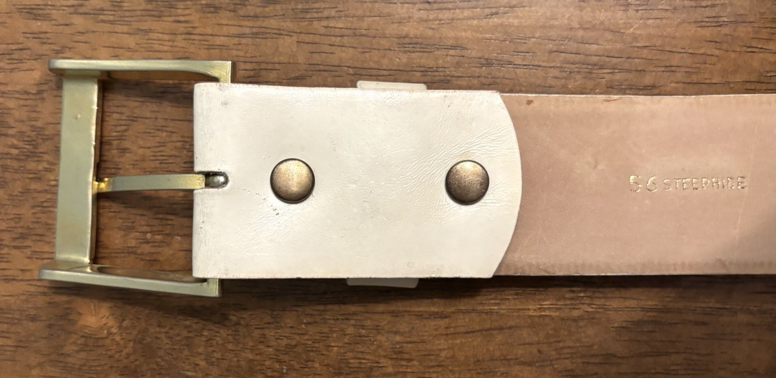 VTG Harness House Steerhide Belt Sz 54-56 1-3/4”Wide VGUC