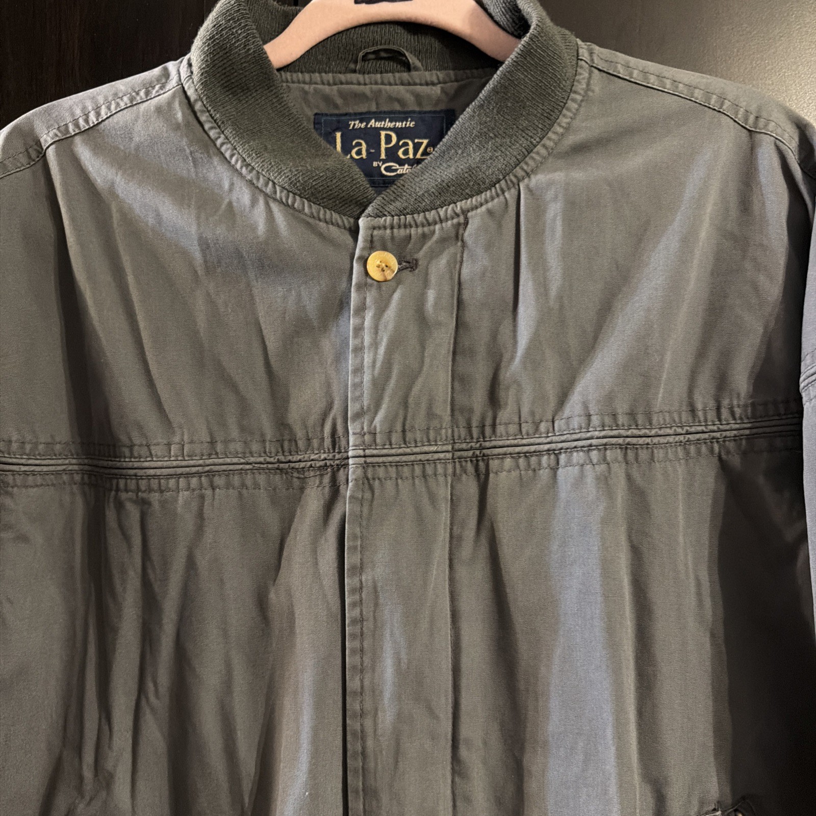 Vintage La Paz by Catalina Bomber Jacket with Mesh Lining Size Large