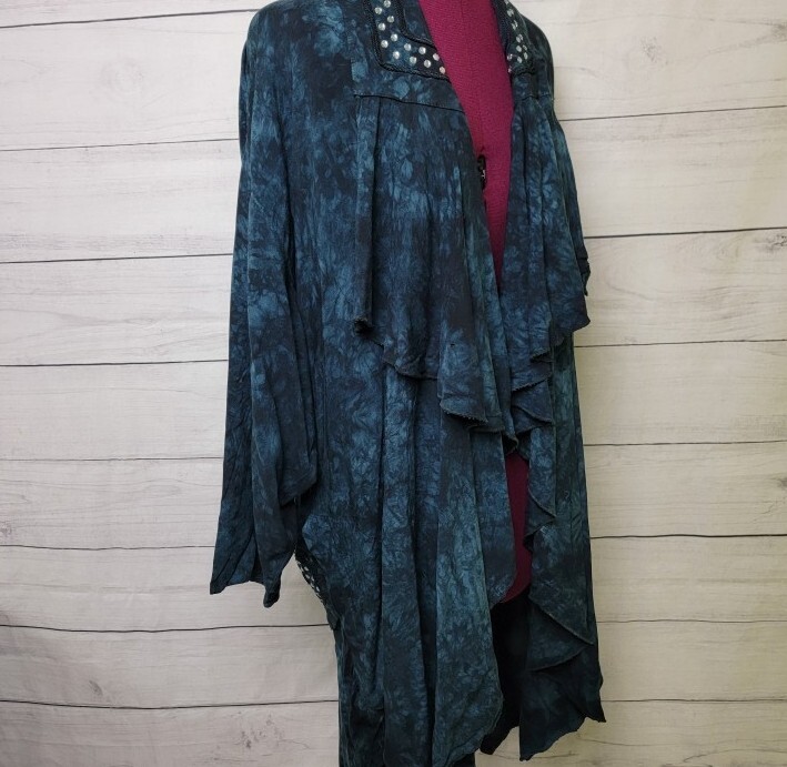 Risky Vintage 80s Victorian Stlye Bohemian Kimono High Low Lagenlook NWT Mori