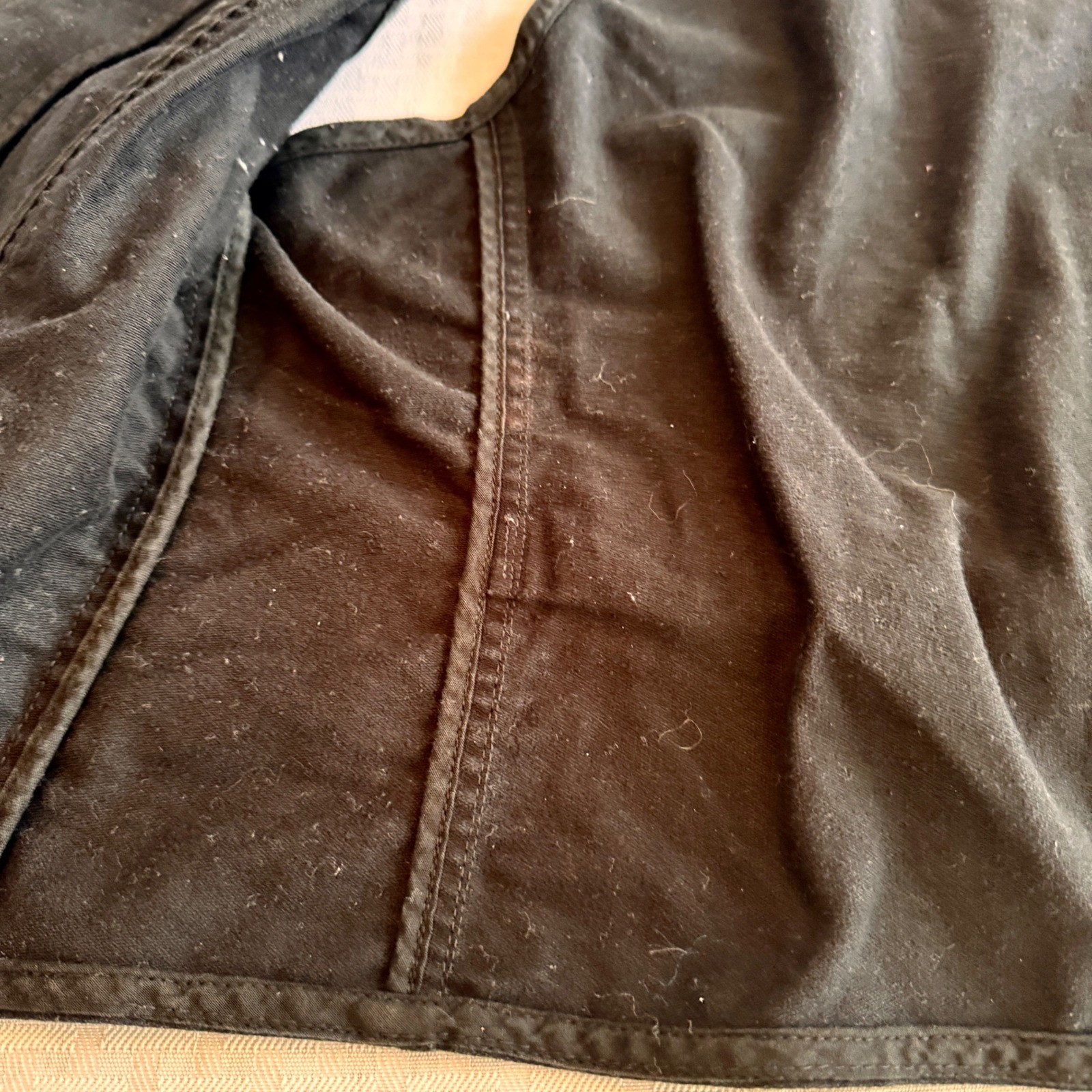 Old Navy Vintage Y2K Black Cotton Tailored Waistcoat Vest Cinch Back Medium 2006