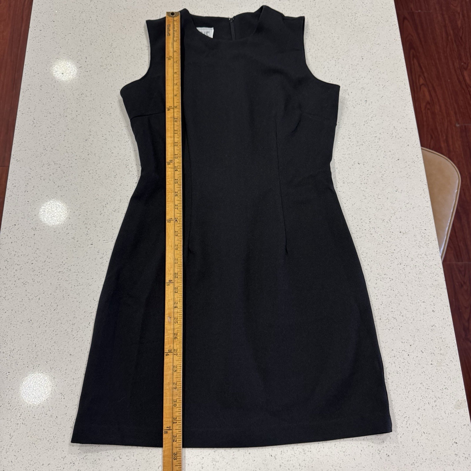 Y2K 90s Hourglass Black Mini Dress Sleevless S M Whimsigoth Pin Up Sexy