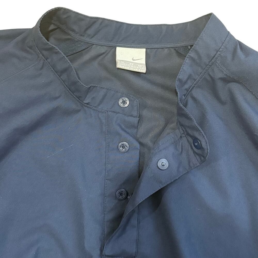Vintage Nike Men’s Windbreaker Navy Blue Golf Pockets Size XL Gray Tag