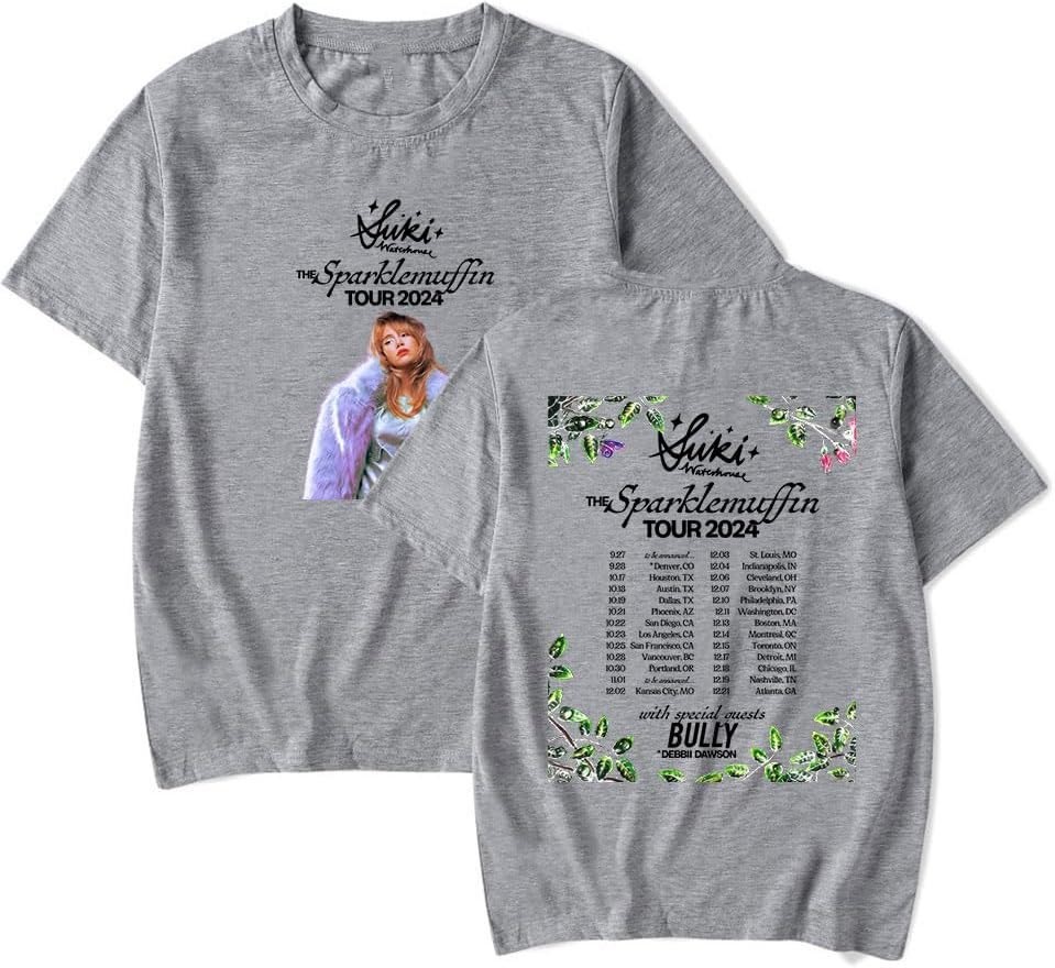Suki Waterhouse The Sparklemuffin Tour Cotton Sport Grey S-5XL T Shirt CM27