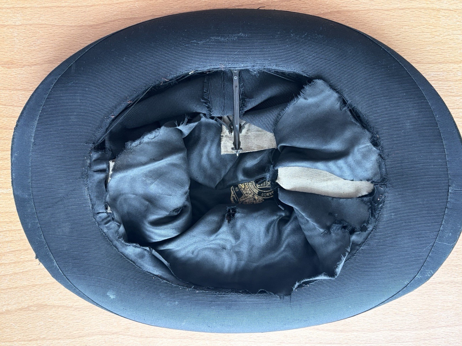 1900’s Antique Vintage Ribbed Silk French Collapsible Opera Top Hat