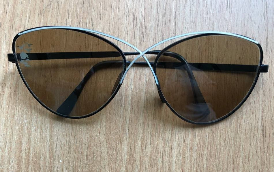 Vintage USSR Sunglasses Lenses Real Glass Izyum IPZ Factory 1980s Case Paper