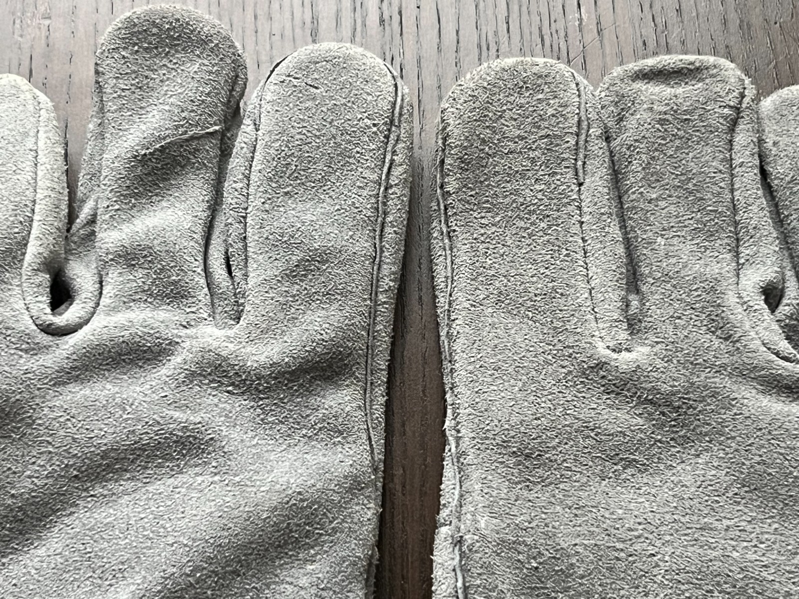 Vintage Texier Railroad LIRR Shoulder Split Suede Working Gloves X-Large ST43