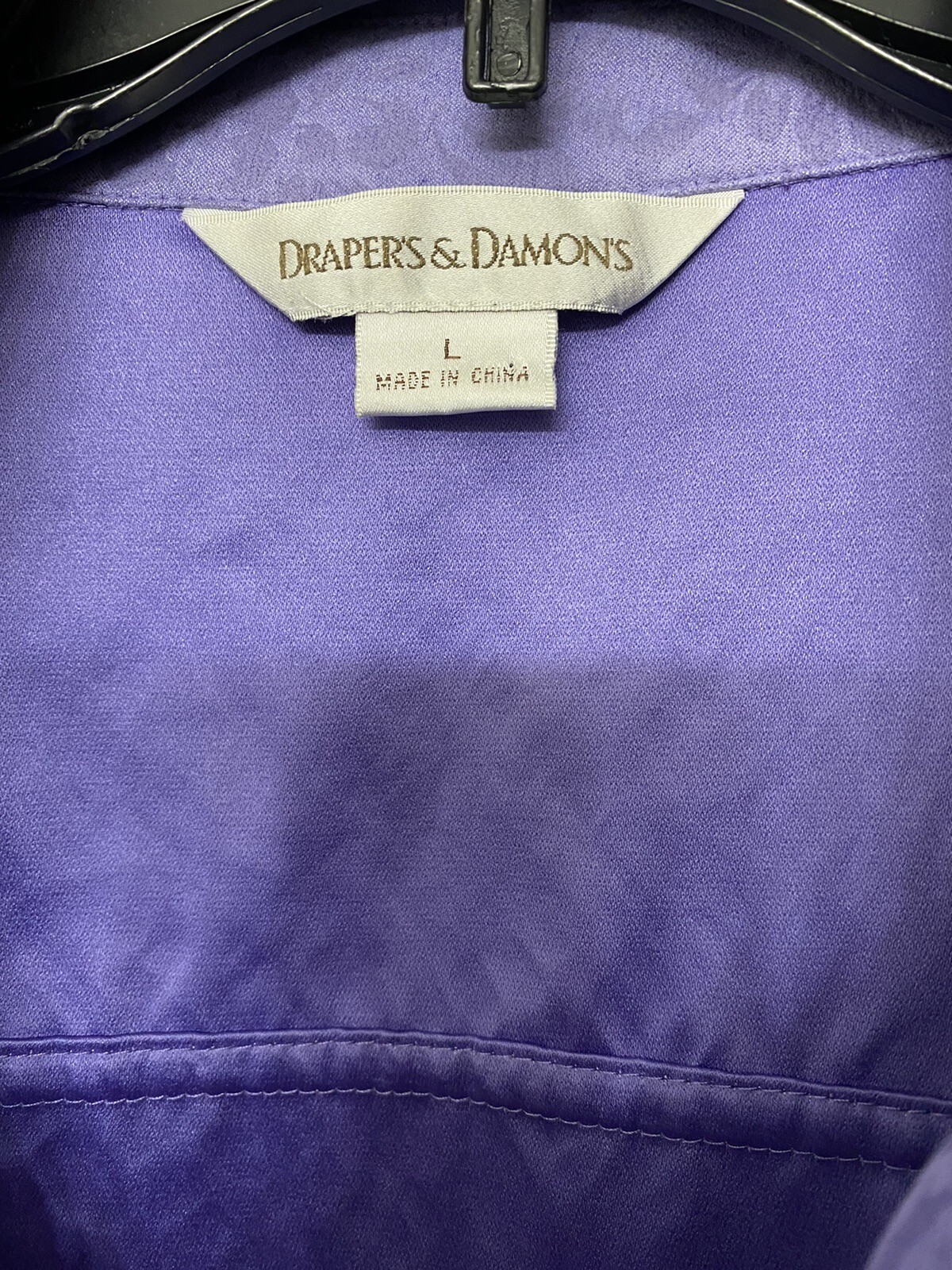 Women’s Easter Pant Suit Purple Lavender Drapers and Damons Suede Feel Large