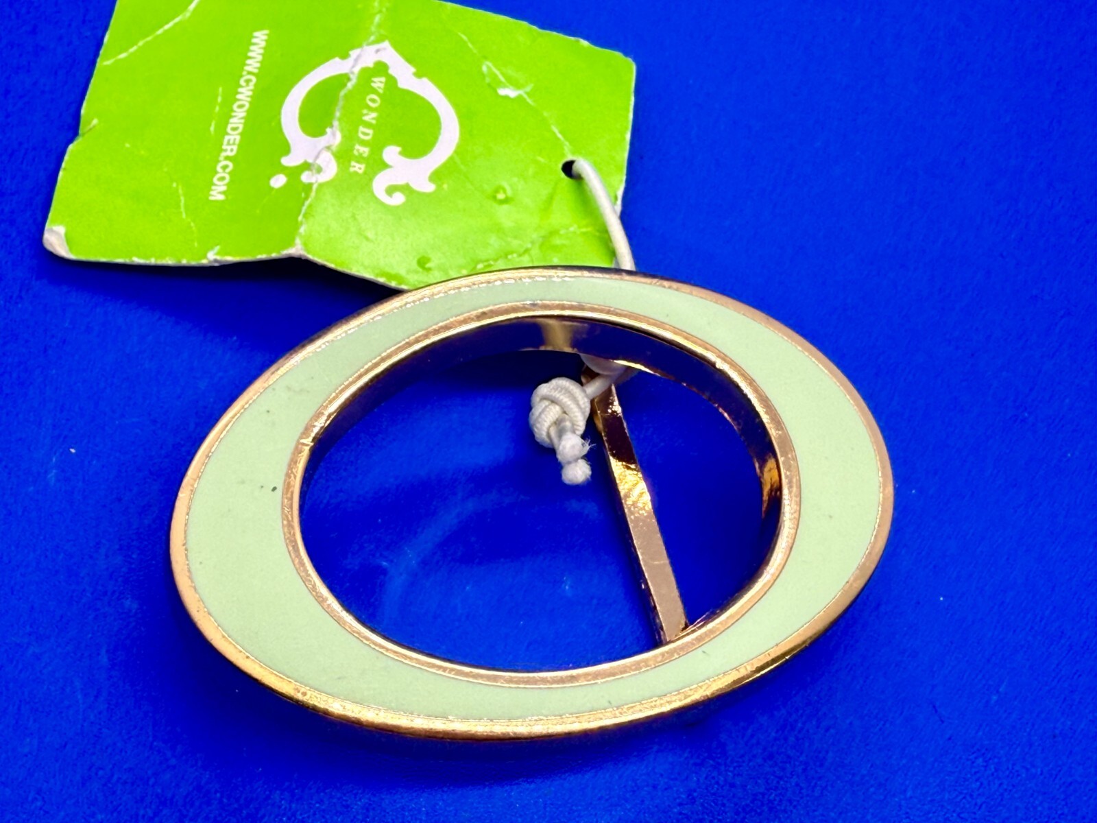 Replacement Dress Style Green Pistachio Enamel 1 Inch Belt Buckle by C Wonder