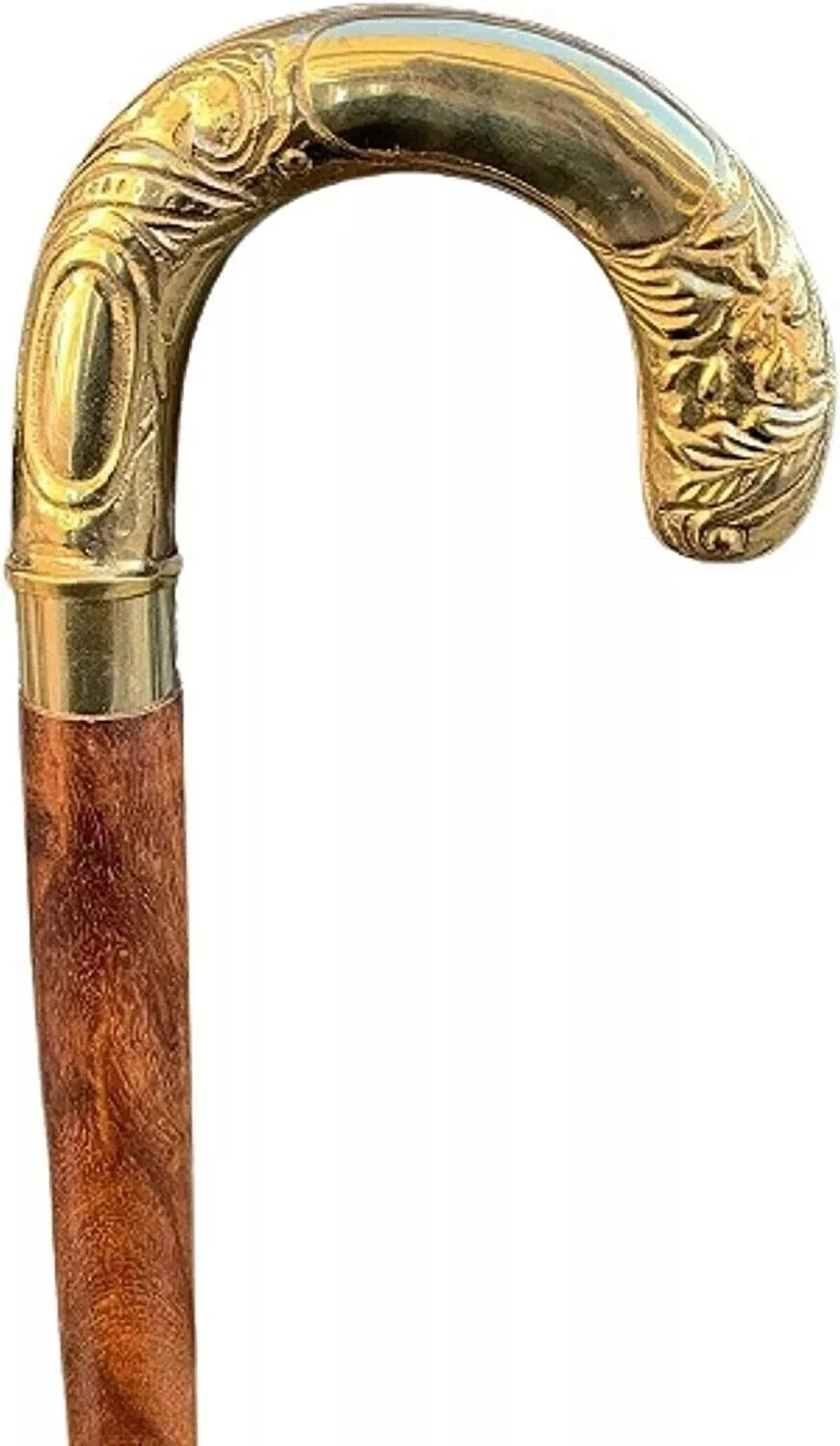 Victorian/Hocky Handle For Brown Wooden Walking Stick Cane 37 Inch For Halloween
