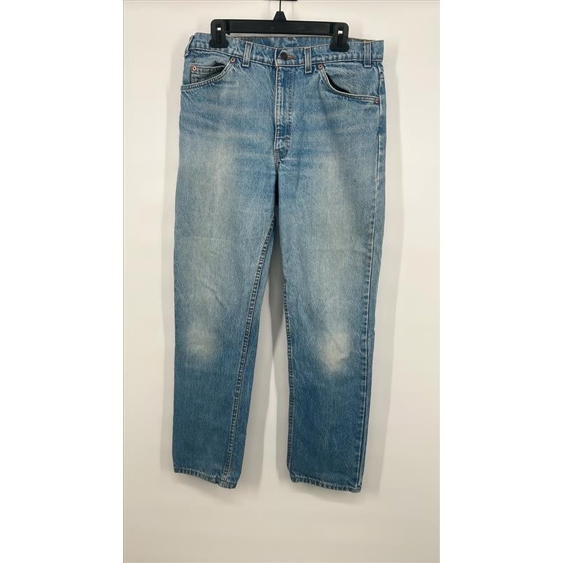 Levis 505 Orange Tab Vintage Jeans Mens 36×33 Made in USA Light Wash Denim 90s