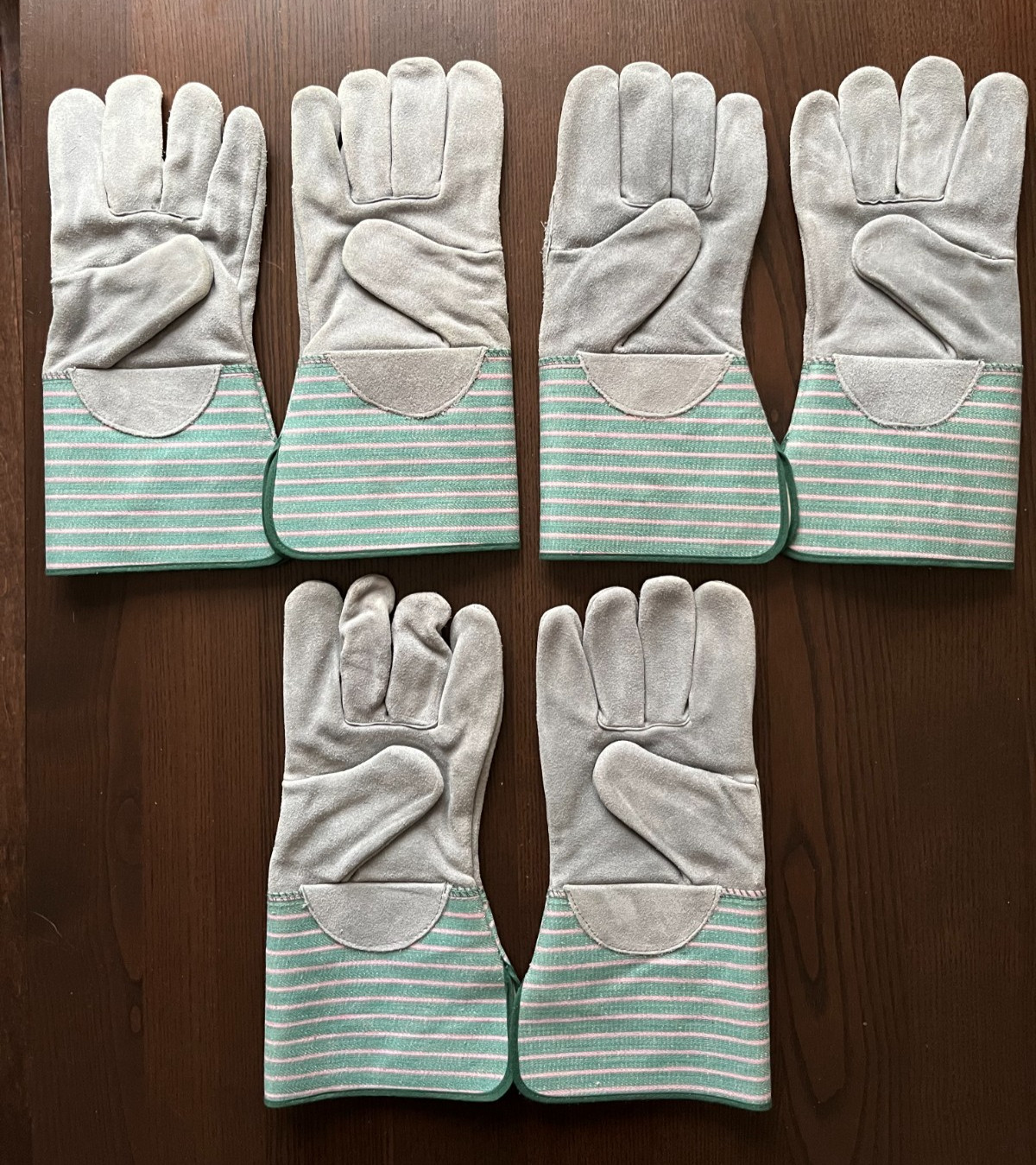 Vintage Texier Railroad LIRR Shoulder Split Suede Working Gloves X-Large ST43