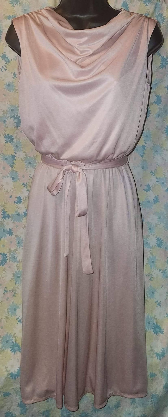 Vintage 1960s Elegant Pale Pink Designer Dress by Seymour Levy Beautiful!