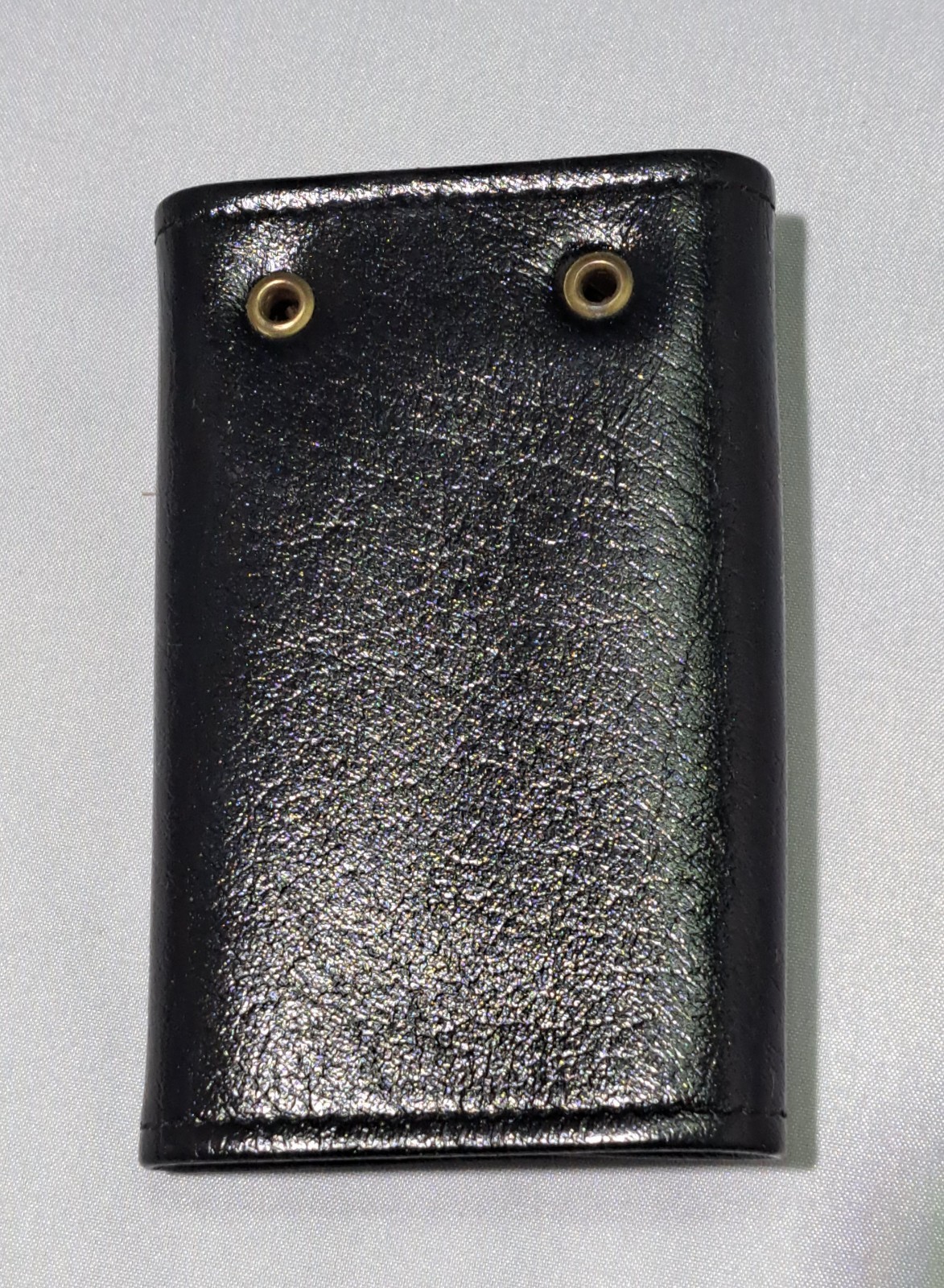 Vintage Key Holder Buxton Key-Tainer Black Genuine Leather With Tags BIN78