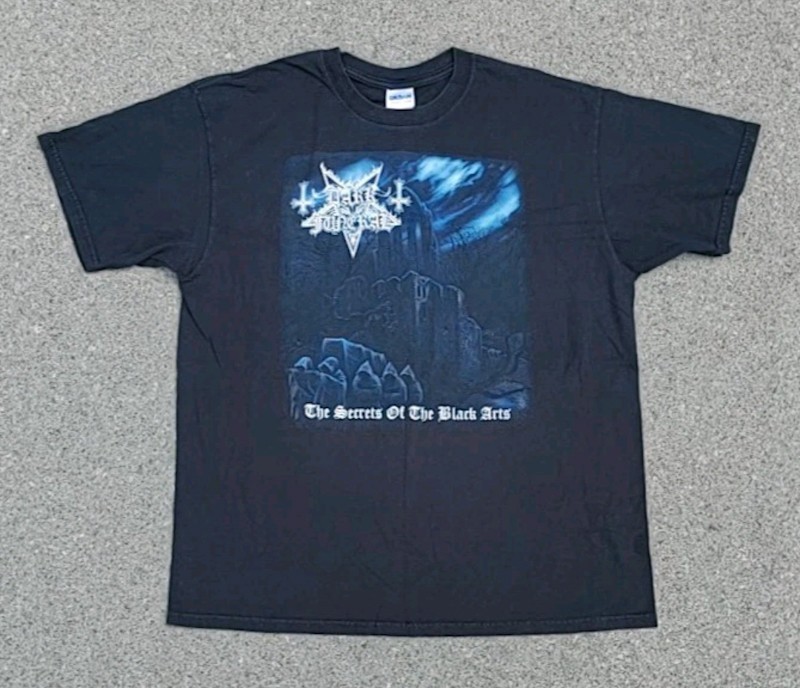 Vtg 2000s Dark Funeral Secrets Of The Black Arts Gildan T-Shirt Size (XL)