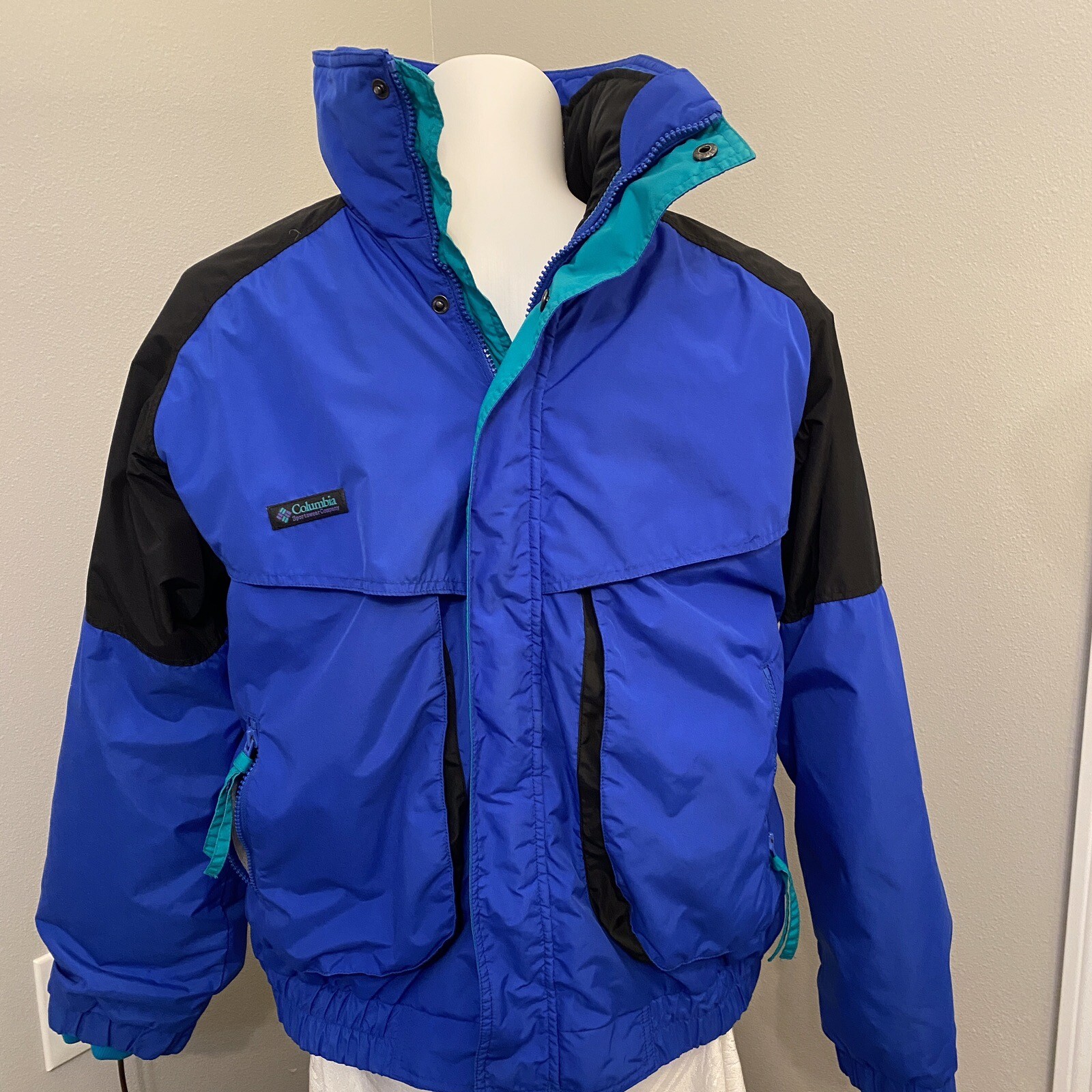 VTG Columbia Powder Keg 3-in-1 Reversible 90s Ski Coat Jacket Size M With FLAWs