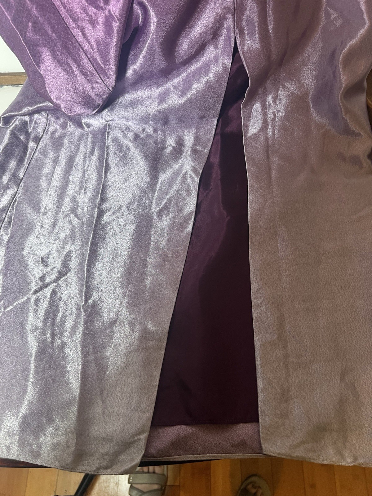 Vintage Nadine Purple Ombré Whimsygoth Y2K Fairy Formal Maxi Dress Medium Aa