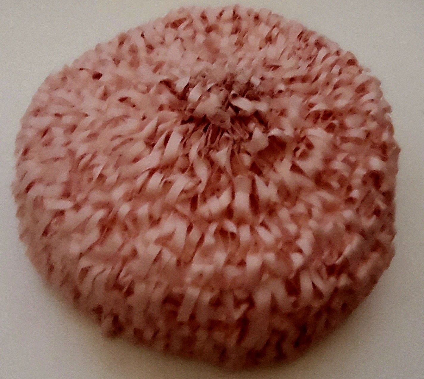 Vintage 60s Pink Ribbon Pillbox Hat