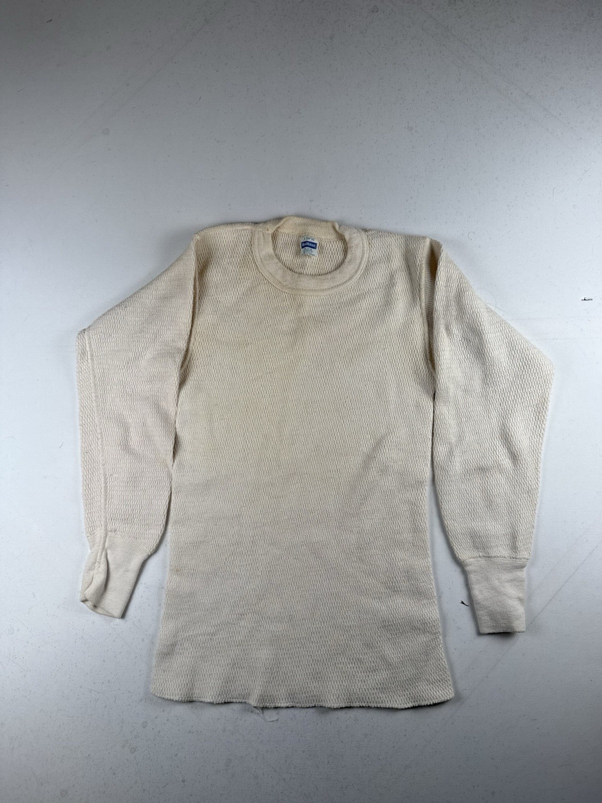 Vintage 80s Healthknit Thermal Undershirt Tagged a Men’s Small ( Stained)