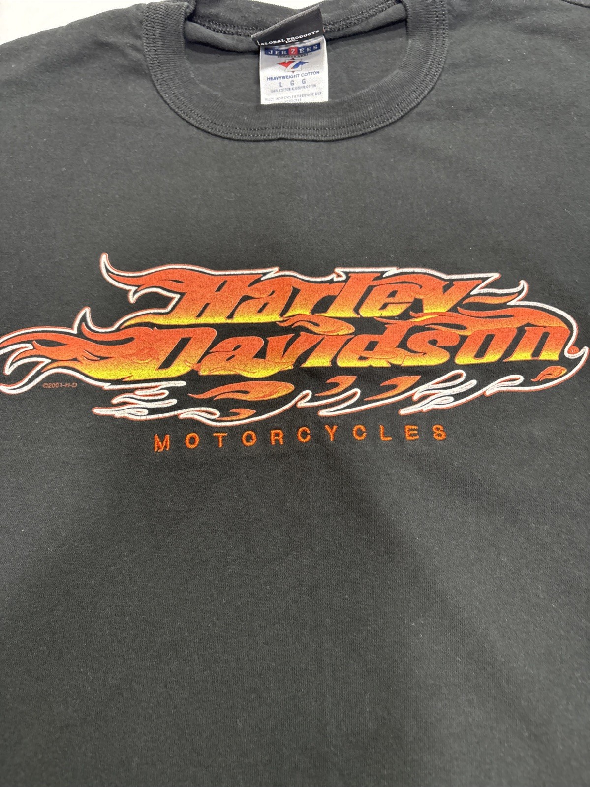 Vintage Harley Davidson Black Flame Logo Sleeveless Tee L Muscle Oakland Y2K