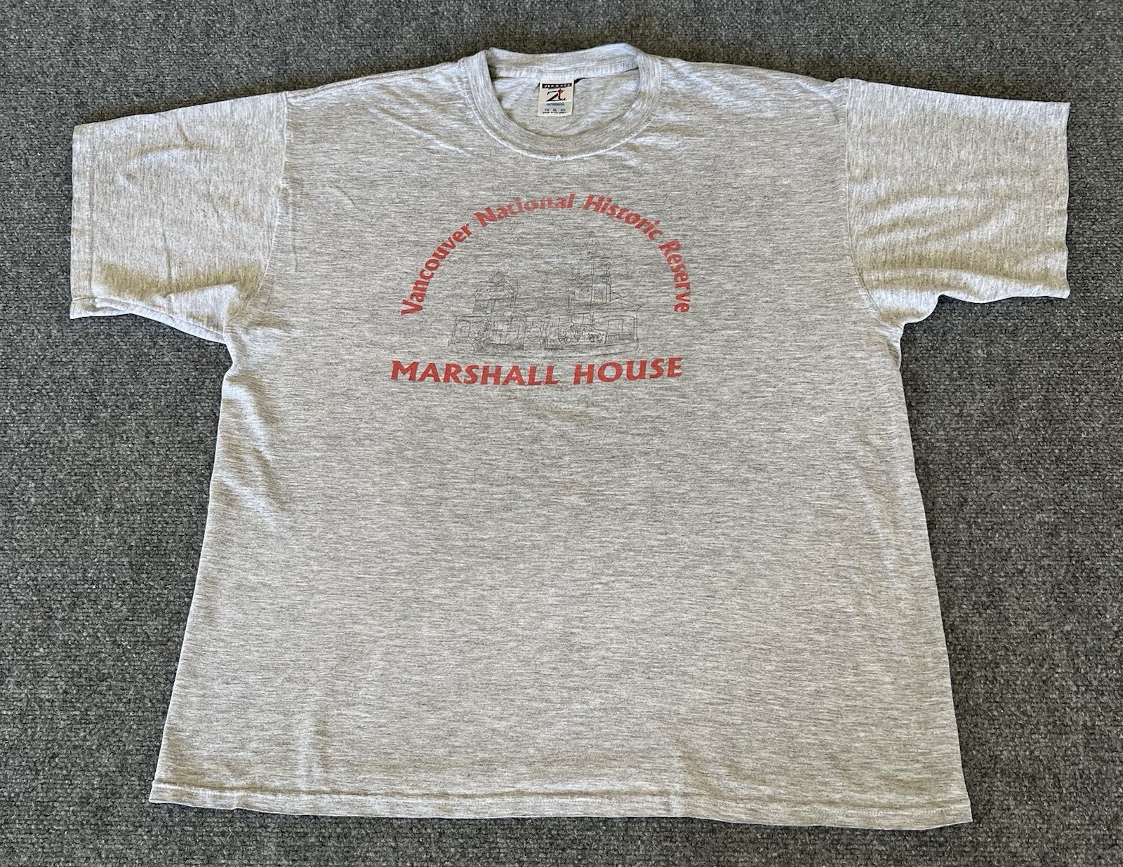 Marshall House Vancouver VTG T Shirt Gray Red Graphic Mens XL